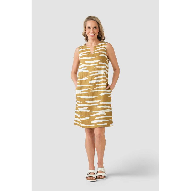 B Essentials Linen Sleeveless Dress image number 3